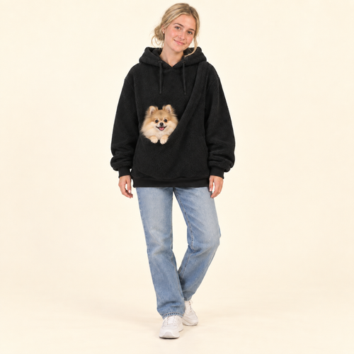 Women's Loose Plaid Pullover Fleece Sweatshirt
